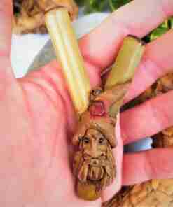 Kuripe Bambou Totem Mage Gobelin Amulette Pierres puissant