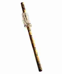 Hochet RainStick Chaman en Bambou, Faite à la Main avec des Runes Norreniche Loki